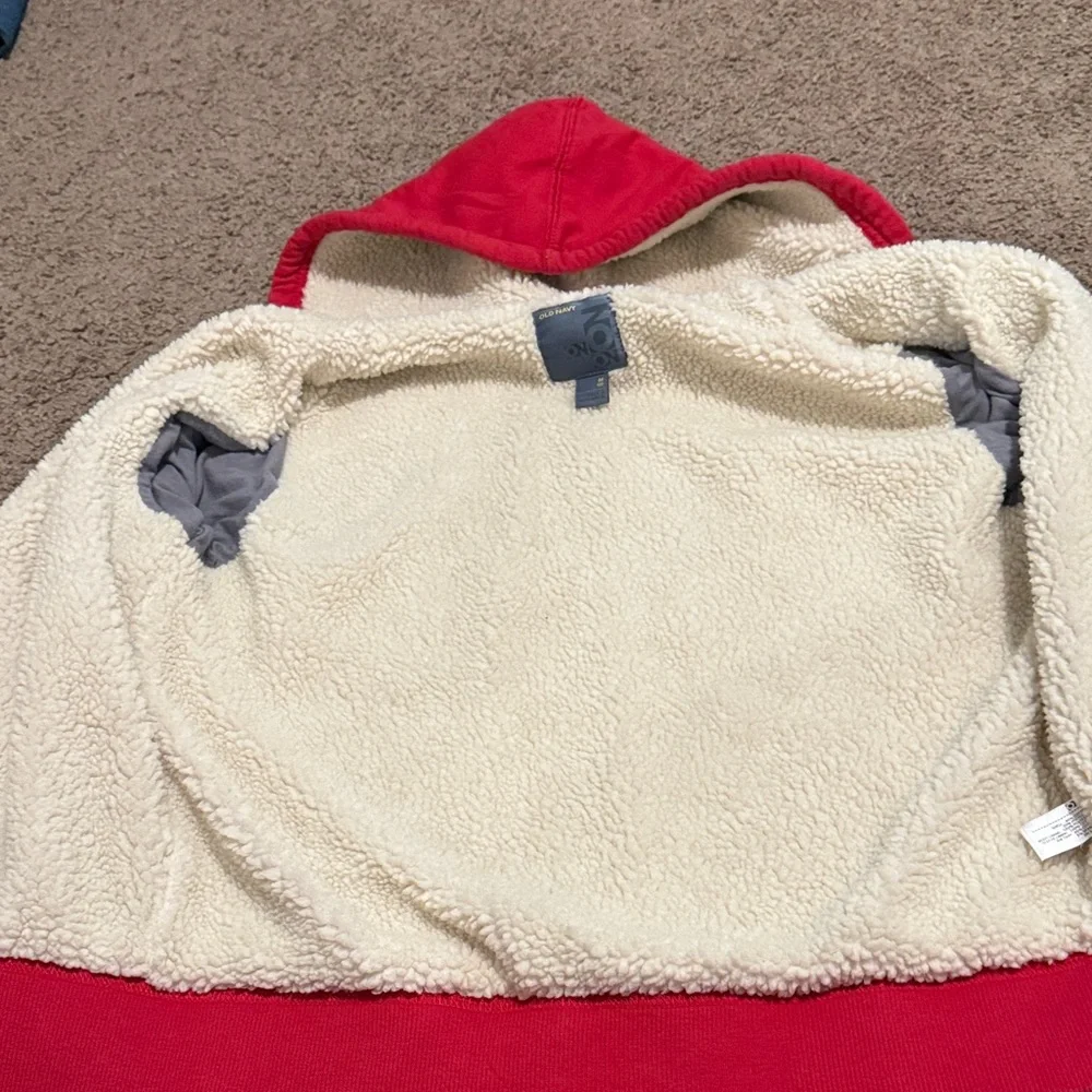 Old Navy Red Kids Hoodie with Colorful Number